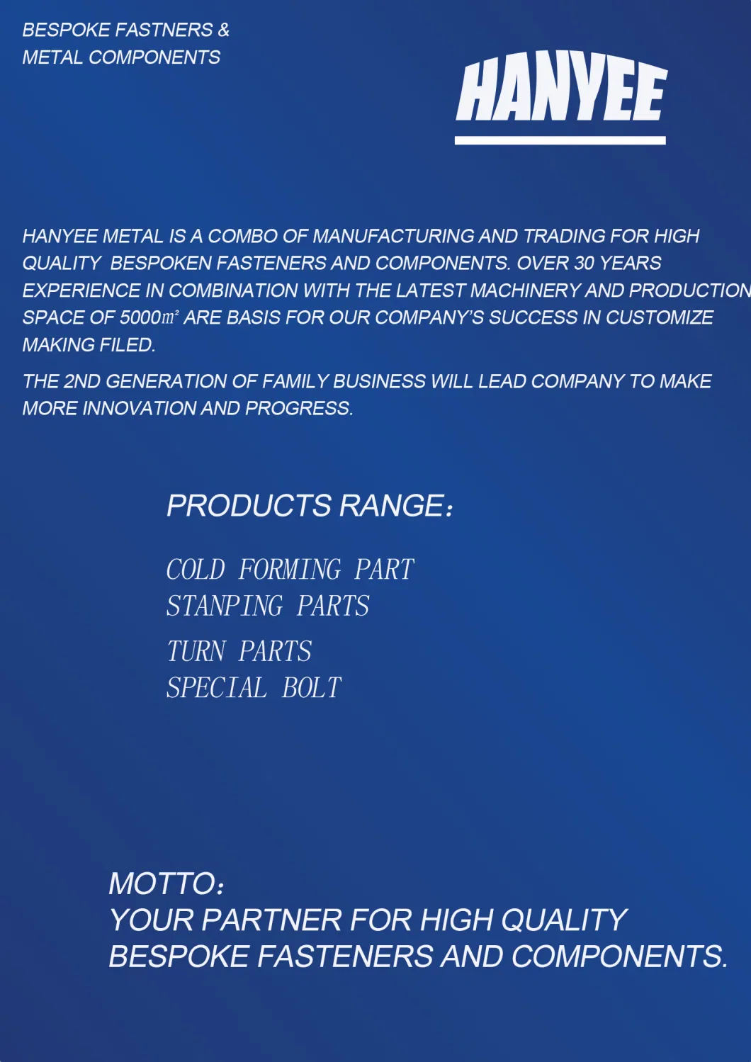 Our Factories 20 Years′ Experience Quality Chinese Products Custom-Made Titanium Fastener