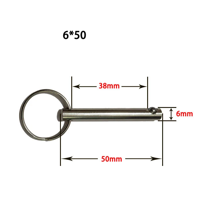 Stainless Carbon Steel Copper Aluminum Alloy Titanium Locking Pin