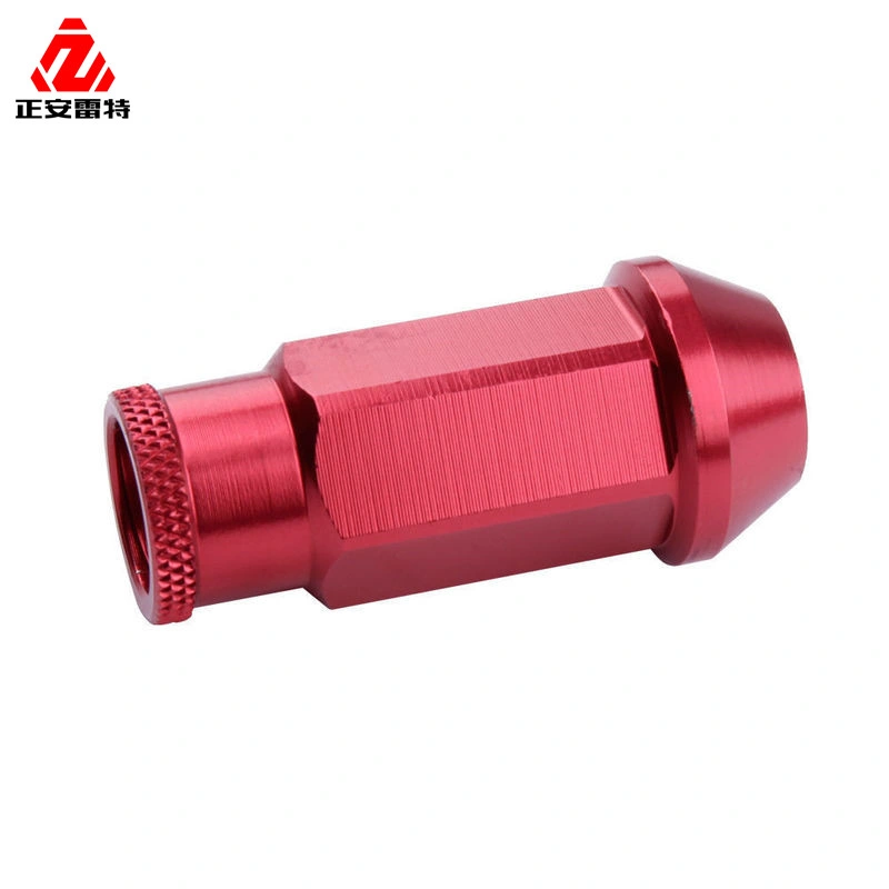 Aluminum /Titanium Wheel Lug Nuts Red Color Nut